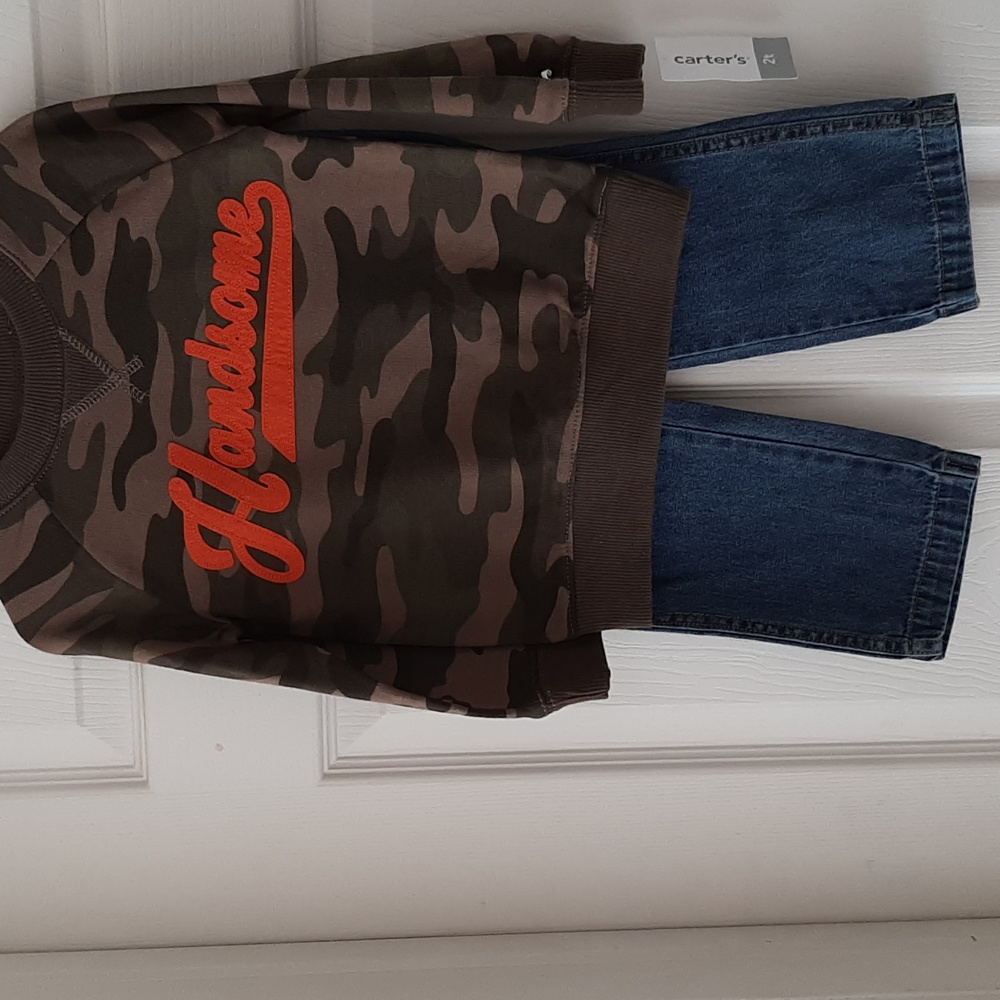 Carter's Camouflage and Adventure Hoodie Sets 2T NWT - Picture 2 of 7